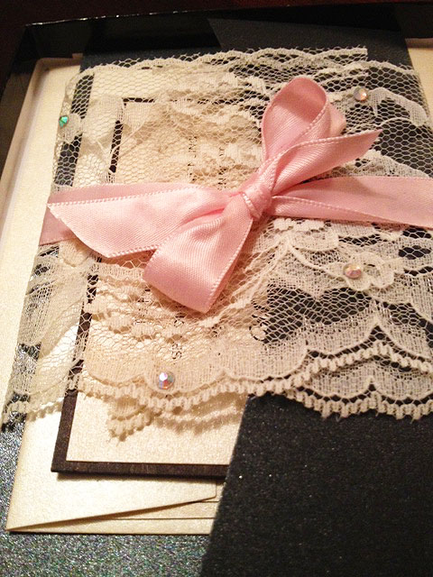 rhode island wedding invitation lace invitations ri pink coral 